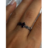 925 Sterling Silver Garnet Ring Size 9.5