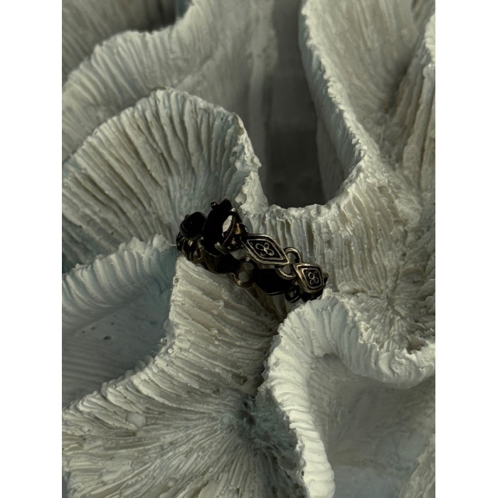 925 Sterling Silver Garnet Ring Size 9.5