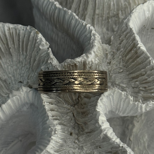 925 Sterling Silver Band Ring Size 10