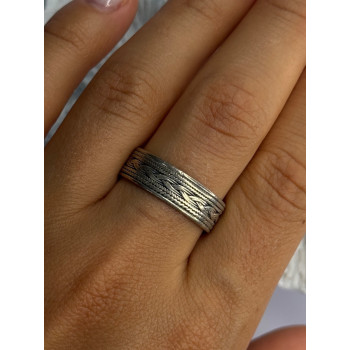925 Sterling Silver Band Ring Size 10