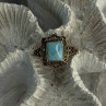 925 Sterling Silver Bbj Larimar Ring Size 5