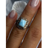 925 Sterling Silver Bbj Larimar Ring Size 5