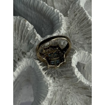 925 Sterling Silver Bbj Larimar Ring Size 5