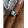 925 Sterling Silver Bbj Larimar Ring Size 5