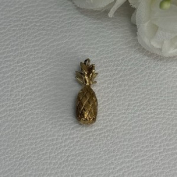 14K Yellow Gold Pineapple Pendant Length 0.85