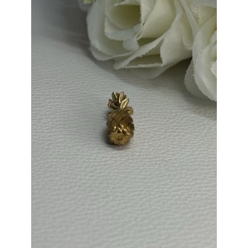 14K YELLOW GOLD PINEAPPLE PENDANT LENGTH 0.85