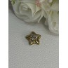 10K YELLOW GOLD DIAMOND STAR PENDANT LENGTH 0.50 INCH