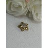 10K YELLOW GOLD DIAMOND STAR PENDANT LENGTH 0.50 INCH
