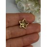 10K YELLOW GOLD DIAMOND STAR PENDANT LENGTH 0.50 INCH