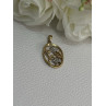 10K YELLOW GOLD DIAMONDS FLOWERS PENDANT LENGTH 0.95 INCH
