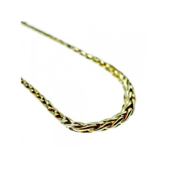 925 Sterling Silver Gold Plated Necklace Italy