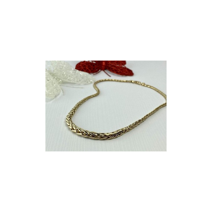 925 Sterling Silver Gold Plated Necklace Italy