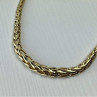 925 Sterling Silver Gold Plated Necklace Italy