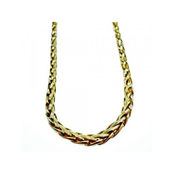 925 Sterling Silver Gold Plated Necklace Italy