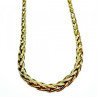 925 Sterling Silver Gold Plated Necklace Italy