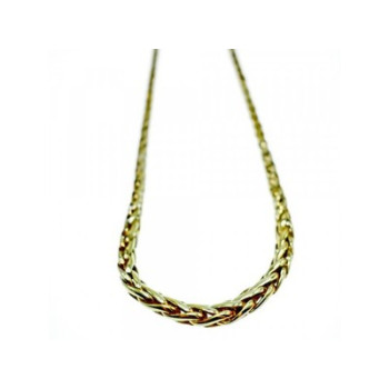 925 Sterling Silver Gold Plated Necklace Italy