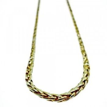 925 Sterling Silver Gold Plated Necklace Italy