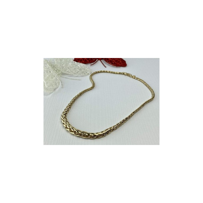 925 Sterling Silver Gold Plated Necklace Italy