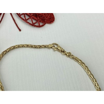 925 Sterling Silver Gold Plated Necklace Italy