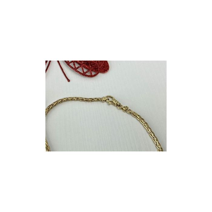 925 Sterling Silver Gold Plated Necklace Italy