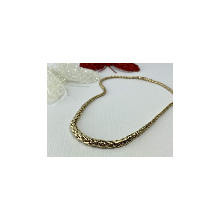 925 Sterling Silver Gold Plated Necklace Italy