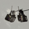 Shiny 925 Sterling Silver Alexandrite & Crystal Earrings