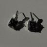 Shiny 925 Sterling Silver Alexandrite & Crystal Earrings