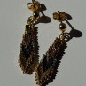 925 Sterling Silver 3 Colors Gold Plated Italy Earrings
