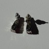 925 Sterling Silver Ruby & Beryl Earrings