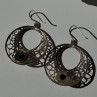 925 Sterling Silver Amethyst Earrings Length 2.10 Inch
