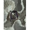 925 Sterling Silver Amethyst Heart Pendant