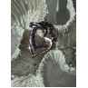 925 Sterling Silver Amethyst Heart Pendant