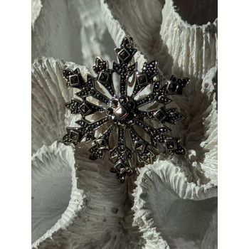 925 Sterling Silver Sapphire Beryl Topaz Heart Pendant Cross