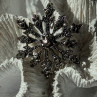 925 Sterling Silver Snowflake Marcasite Pendant