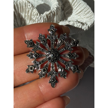 925 Sterling Silver Sapphire Beryl Topaz Heart Pendant Cross