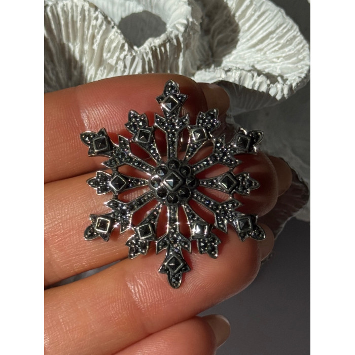 925 Sterling Silver Sapphire Beryl Topaz Heart Pendant Cross