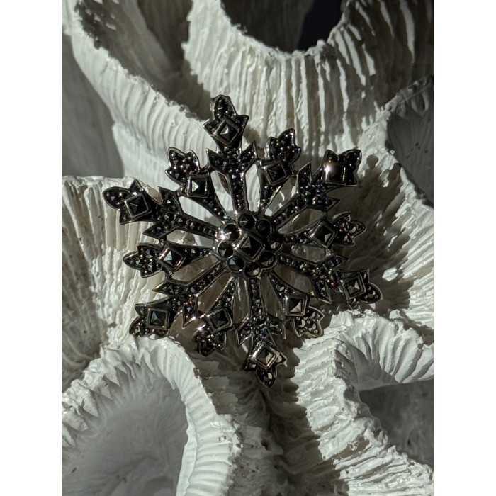 925 Sterling Silver Sapphire Beryl Topaz Heart Pendant Cross