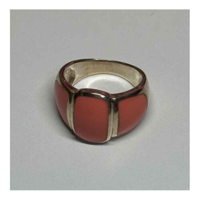 925 Sterling Silver Agate Ring Size 7.5