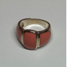 925 Sterling Silver Agate Ring Size 7.5