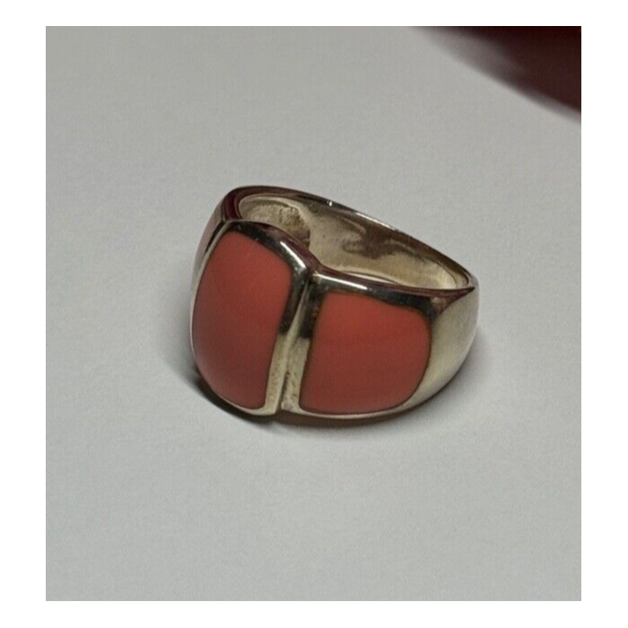 925 Sterling Silver Agate Ring Size 7.5