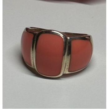 925 Sterling Silver Agate Ring Size 7.5