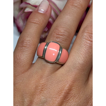 925 Sterling Silver Agate Ring Size 7.5