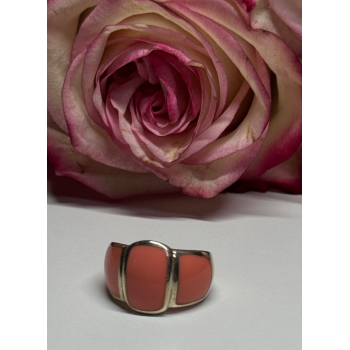 925 Sterling Silver Agate Ring Size 7.5