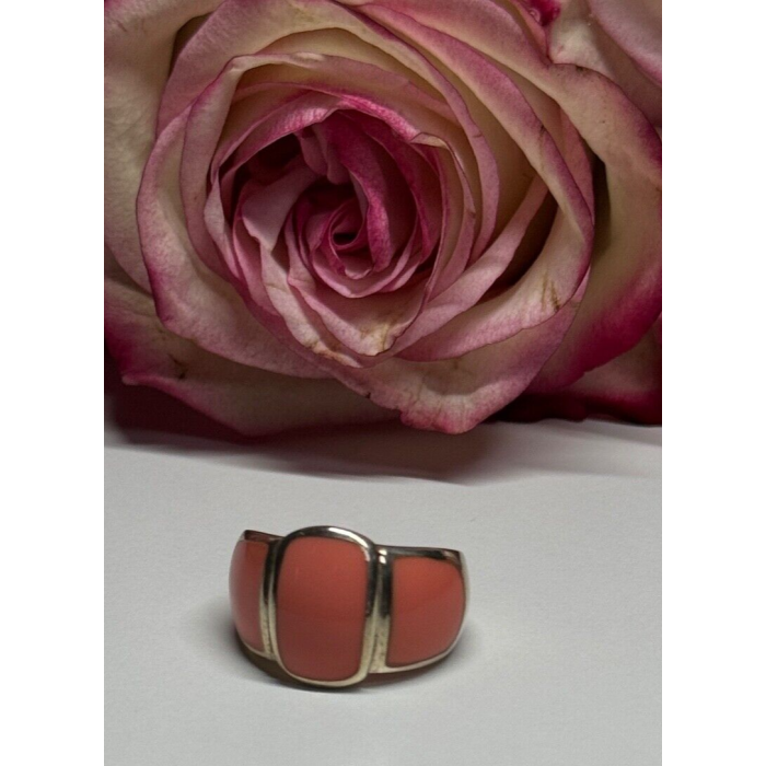 925 Sterling Silver Agate Ring Size 7.5
