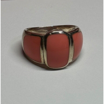 925 Sterling Silver Agate Ring Size 7.5