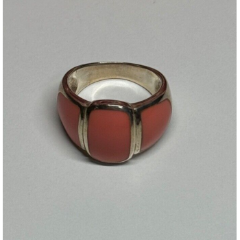 925 Sterling Silver Agate Ring Size 7.5