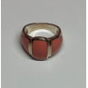 925 Sterling Silver Agate Ring Size 7.5