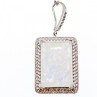 925 Sterling Silver Moonstone & CZ Chain With Pendant