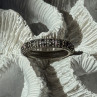 925 Sterling Silver Marcasite Band Ring Size 8