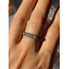 925 Sterling Silver Marcasite Band Ring Size 8